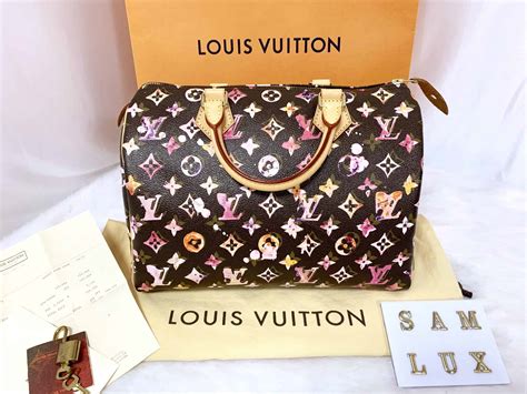 louis vuitton speedy 30 watercolor.